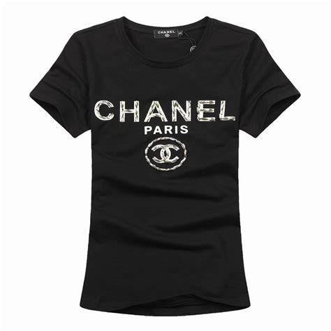 t shirt chanel noir femme|chanel cotton blouses.